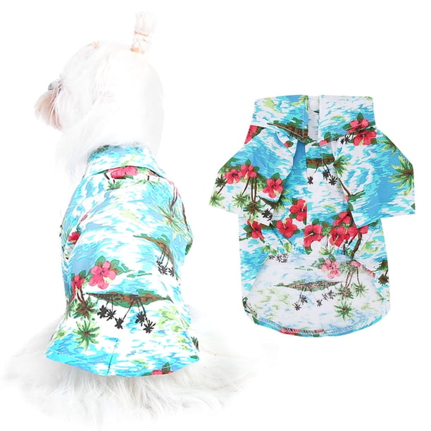 Ropa Para Gatos, Ropa Para Perros Camisa De Estilo Hawaiano Con Disfraz De Mascota Para Gatos Para El Verano Para Mascotas Para Usar En Otoño