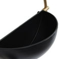 thumbnail image 6 of DecMode 15", 13", 10"H Round Black Metal Geometric Wall Planter (3 Count), 6 of 13