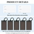thumbnail image 6 of 10 Pack Luggage Tags Suitcases PVC Travel Bag & Baggage ID Label Tags Travel Essentials by Sodsay, 6 of 8