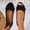 Black, variant on Women's Leather Peep Toe Bow Tie Low Heel Dress Pumps Comfort Open Toe Slip On Low Heel Bow Summer Sandals Navy 7.5(40)