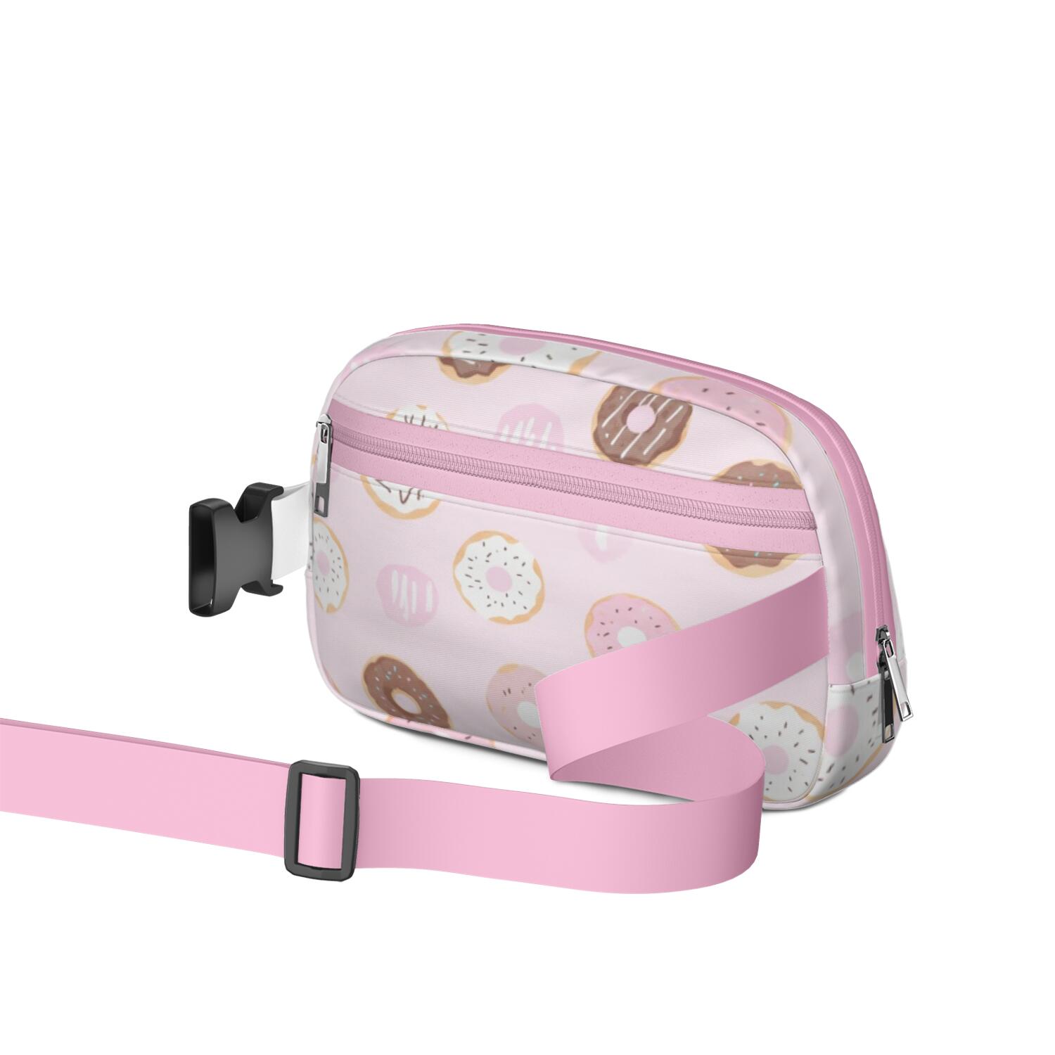 Crossbody Fanny Pack for Men&Women Hands Free Running Belt for Jogging with Adjustable Strap for Outdoors Workout Traveling Doughnut Sporty Waist Pack