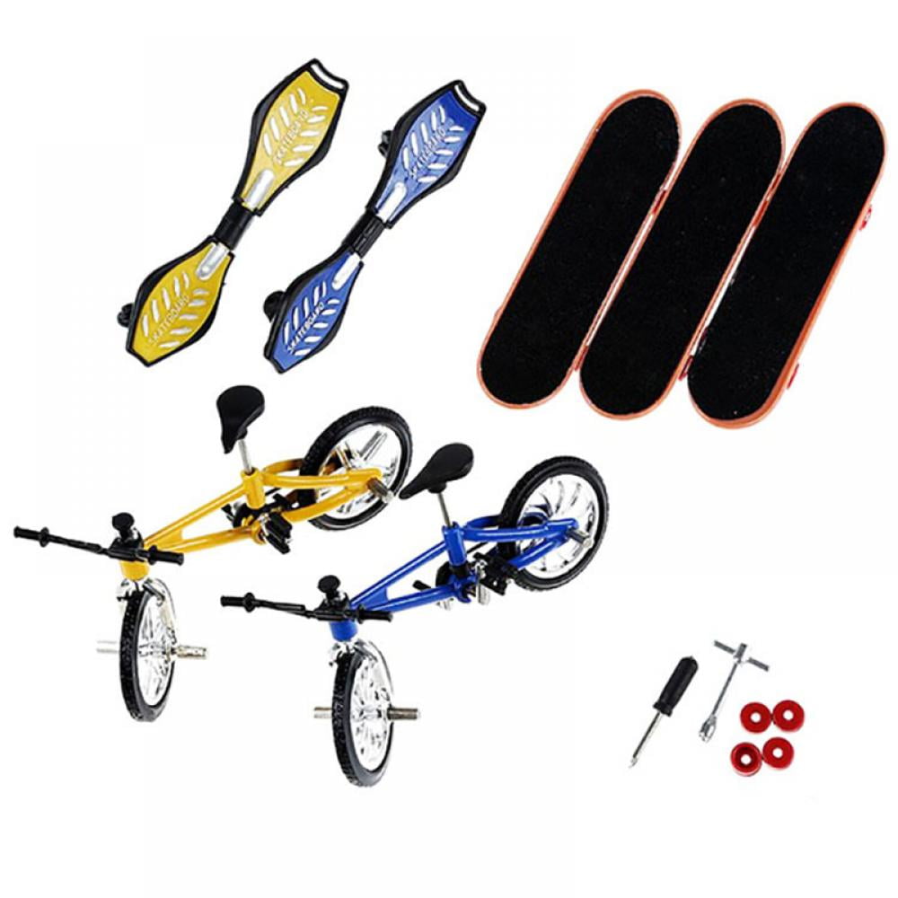 Mini Finger Toys Set ,7 Pcs Fingerboard Skateboards Bikes Scooter Tiny