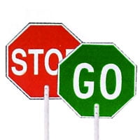 

Cortina Safety 18in Stop/Go Aluminum Paddle only - Non-Reflective (10 Pack)