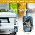 thumbnail image 6 of Yuyamidu Cat RV Electric Trailer Jack Cover Waterproof Tongue Cover for RV/Camper/Travel Trailer/Plug Protector Cowboy Electric Tongue Protector with Tight Belt, Blue, 6 of 7