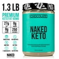 thumbnail image 3 of Naked Chocolate Keto - Premium Chocolate Keto Fat Bomb Powder - Nothing Artificial - Gluten-Free Keto Bomb Chocolate Mct Oil Powder with No Gmos - 1.3 Lb, 3 of 6