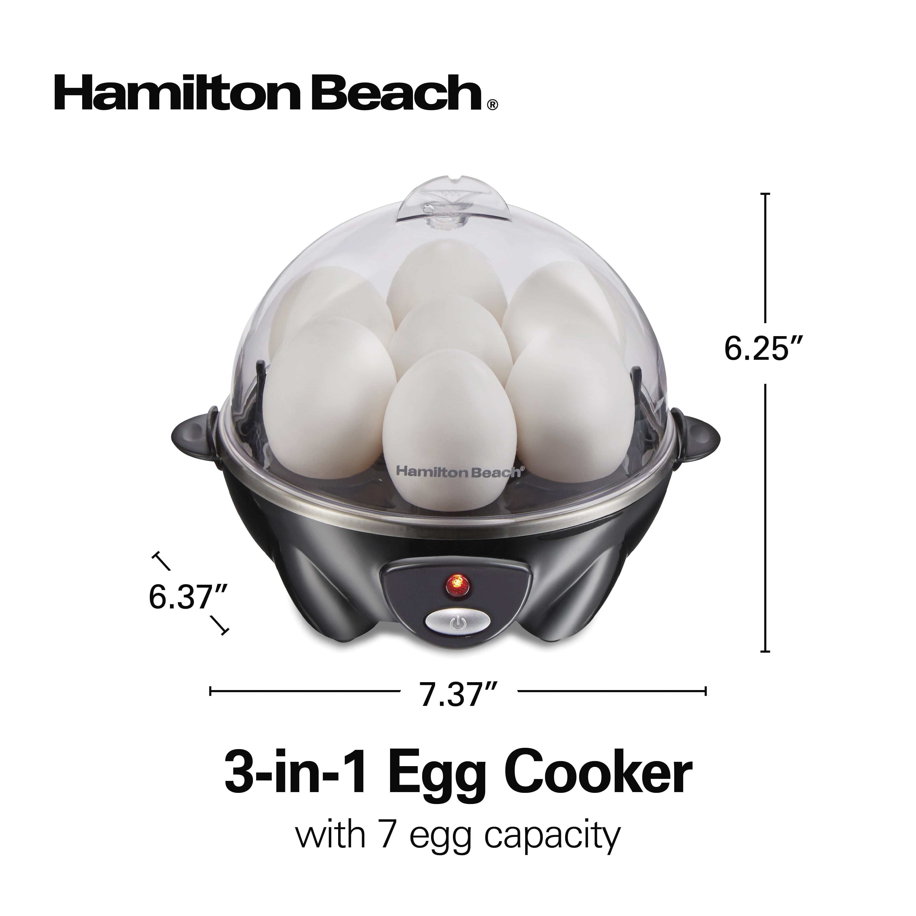 Hamilton Beach 7-Egg Cooker Black 25507 - Best Buy