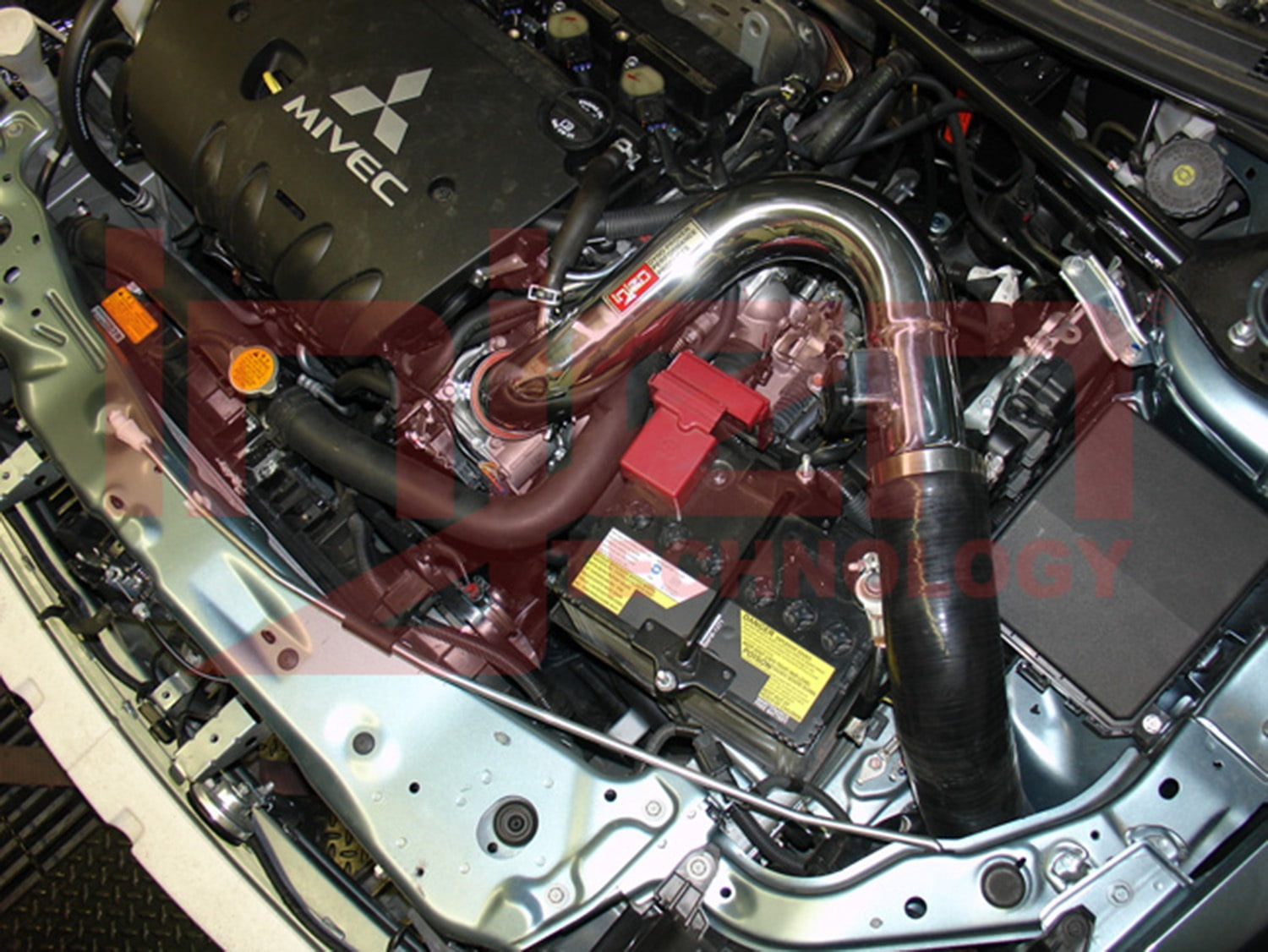 Injen 08-13 Lancer 2.0L Non Turbo 4 Cyl. Black Cold Air Intake Fits select: 2008-2014 MITSUBISHI LANCER