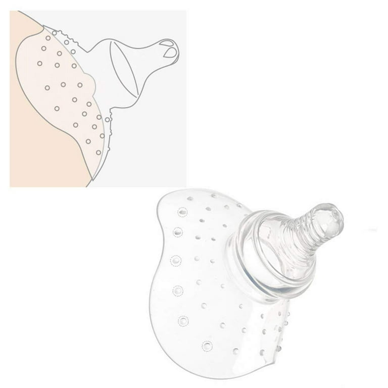 Loveishere Nippleshield Premium Contact Silicone Nipple Shields for Breastfeeding  Nursing Difficulties or Flat Inverted Nipples, with Carry Case 2 PC - Yahoo  Shopping