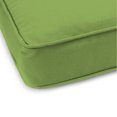 thumbnail image 2 of Jordan Manufacturing Sunbrella 48" x 18" Canvas Gingko Green Solid Rectangular Outdoor Settee Swing Bench Cushion with Ties and Welt, 2 of 10