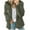 Olive green, variant on Lovskoo 2024 Women's 2023 Trendy Fleece Winter Coat Long Sleeve Hooded Zip Up Faux Shearling Shaggy Warm Loose Shacket Jacket Outerwear Gray