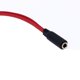 thumbnail image 5 of Cable de audio de 3,5 mm 1 a 2 Adaptador de micrófono para auriculares de computadora de un solo orificio Rojo, 5 of 6