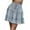 Light blue, variant on 2DXuixsh Girls Skirts Size 10-12 High Waist Ruffled Summer Print Floral Skirt Women Casual Beach Bohe Short Skirt Short Skirt with Buttons Cotton Blend Green M
