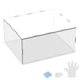 thumbnail image 1 of Caja de Exhibición de Acrílico de 1 Paquete, 11.8x9.8x5.9 Pulgadas/30x25x15cm Caja de Exhibición Transparente de Acrílico con Base de Madera Negra [Blanco, Transparente], 1 of 6