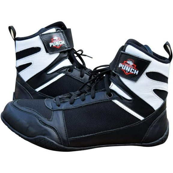 Professional Boxing Shoes Breathable Wrestling Shoes, Training Shoe for Adult & Youth Men Women Non Slip Rubber Sole Lightweight Boots (Black, 6)