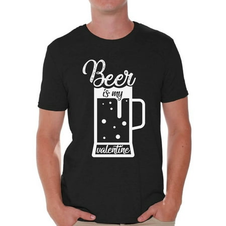 Awkward Styles Beer Is My Valentine Shirt Beer Funny Valentines Tshirt for Men Valentine's Day Gift Idea for Him Beer Party Valentines Day Outfit Men's Beer Is My Valentine T Shirt Valentines (Be My Best Man Ideas)