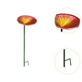 thumbnail image 6 of Dualoai Bee Feeder Stake Easy to Use Flower Shape Bee Water Bowl for Lawn Yard Patio Red, 6 of 9