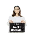 thumbnail image 3 of Please Watch Your Step 11 Inch x 17 Inch Novelty Plastic Sign Eyes Down Toes Safe Durable Weatherproof UV Protected Perfect for Entryways Shops Offices Fun Gift for Homeowners Managers, 3 of 6