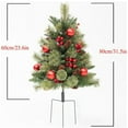 thumbnail image 2 of Relleno de maceta navideña artificial - Decoraciones navideñas para macetas - Maceta navideña LED para exteriores con luces preiluminadas - Plantar árboles de Navidad en el patio, 2 of 5