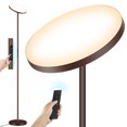 thumbnail image 1 of OUTON Lampe Torchère sur Pied à DEL Sky avec Télécommande, Super Lumineuse, 4 Températures de Couleur, Lampe à Intensité Réglable pour Salon, Brun, 1 of 7