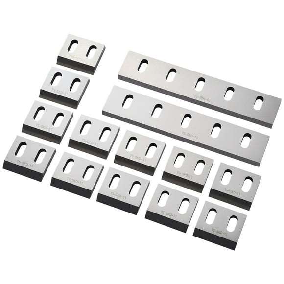 VEVOR Shredder Blades, Alloy Steel Shredder Machine Blade Kit with 12 Rotating and 2 Fixed Blades, High-Hardness SKD-11 Blade, Compatible with Model 400 Plastic Grinder