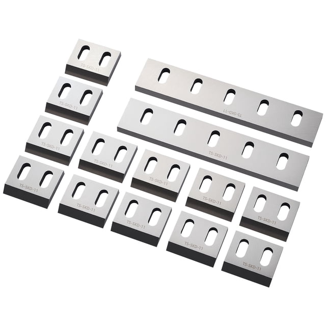VEVOR Shredder Blades, Alloy Steel Shredder Machine Blade Kit with 12 Rotating and 2 Fixed Blades, High-Hardness SKD-11 Blade, Compatible with Model 400 Plastic Grinder