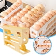 thumbnail image 1 of Fiudx Rejilla para Huevos, Bandeja Deslizante Automática para Huevos, Organizador para Refrigerador Que Ahorra Espacio, Soporte Seguro y Suave para Huevos, Solución de Almacenamiento En La Cocina, Di, 1 of 4