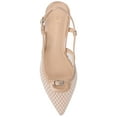 thumbnail image 4 of Journee Womens Padma Sling Back Pointed Toe Kitten Heel Pumps, Widths Available, 4 of 9
