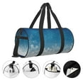 thumbnail image 3 of Balery Christmas Snowflakes Bolsa de Gimnasio para Mujeres y Hombres, Bolsa de Viaje Impermeable, Bolsa de Fin de Semana con Compartimento para Zapatos y Bolsillo Húmedo, 3 of 6