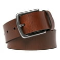 thumbnail image 2 of Men’s Casual Genuine Leather Jeans Belts 1 1/2" Wide Work Dress Belt for Men, 2 of 5
