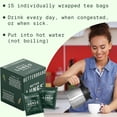 thumbnail image 5 of Betterbrand BetterLungs Detox Tea - 15 Herbal Tea Bags - Mullein Leaf, Ginseng, Elderberry, Ginger & Thyme for Lung Cleanse, Congestion Relief, Mucus Detox - Caffeine Free, 5 of 5