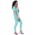 thumbnail image 6 of Moomaya Womens Plain Nightwear Set w/ Pyjama Cotton Sleepwear 2 Pcs Nightdresses, 6 of 7