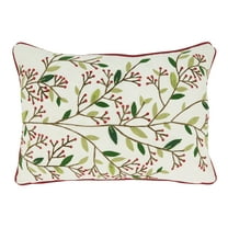 Saro Lifestyle Cheery Charm Red Berries Down Filled Throw Pillow