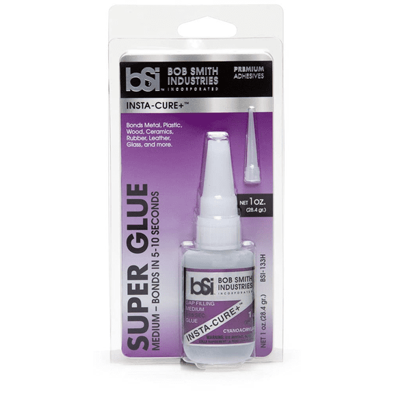 Bob Smith Industries Higher Viscosity Super Cyanoacrylate Glue, Clear, 1 oz