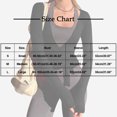 thumbnail image 3 of Womens Pilates Ballet Wrap Tops Y2K Long Sleeve Tie Front Yoga Shirts Slim Fit V Neck Bandage Workout Tops Solid Basic Blouse Top, 3 of 7