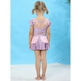 thumbnail image 3 of Girls Sofia Princess Swimsuit Bathing Suits Girl Ruffled Tankini Bikini Two Piece Swimwear Beachwear, 3 of 6