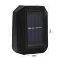 thumbnail image 3 of Lámpara solar de pared con iluminación hacia arriba y hacia abajo para exteriores, IP65, decoración moderna para el hogar, jardín, porche, color negro, paquete de 2 unidades., 3 of 9
