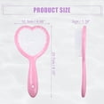 thumbnail image 4 of Unique Bargains Vent Hair Brush Travel Wet Hair Brush for Curly Straight Wavy Hair Barber Brush Tools Heart Shape Pink, 4 of 7
