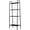 Black, variant on WoofPaw 4-Tier Bookshelf, Free Standing Bookcase Storage Rack Shelves Plant Flower Stand with Wood Look for Living Room, Bedroom, Kitchen, Bathroom, Home Office, Balcony,Black
