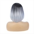thumbnail image 3 of Peluca de Moda Pelo Corto Color con Raya Media Cabeza Bob Fibra QuíMica Seda de Alta Temperatura Peluca para Mujer Cubierta de Cabeza,I, 3 of 5