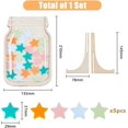 thumbnail image 2 of Stars Reward Jar with 25Pcs 5Colors Stars DIY Wood Reward Classroom Chart Star Jar Reward System Behavior Chart, 2 of 6