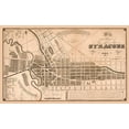 thumbnail image 2 of Clarke 18x13 White Modern Wood Framed Museum Art Print Titled - Syracuse New York - Clarke 1834, 2 of 4