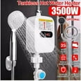 thumbnail image 1 of Calentador de Agua Instantáneo Ducha Baño Grifo Enchufe Caliente 3500W Pantalla Digital para Casa Campo . UU., 1 of 5