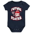 thumbnail image 2 of Infant Navy/Red/White Washington Nationals Minor League Player Three-Pack Bodysuit Set, 2 of 4