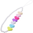 thumbnail image 3 of Shisuyan Wrist Hand Strap Phone Lanyard Camera Phone Chain Heart Shape Beads Lanyard, 3 of 8