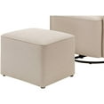 DaVinci Olive Glider and Ottoman, Cream