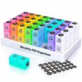 thumbnail image 1 of Monthly Pill Organizer - 32 Compartment Pill Organizer for Daily Dispensing of Pills Twice A Day, Morning and Evening, 1 of 5