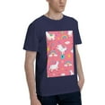 thumbnail image 2 of Bingfone Yoga Unicorn Men'S Loose Fit Short-Sleeve Pocket T-Shirt, 2 of 7