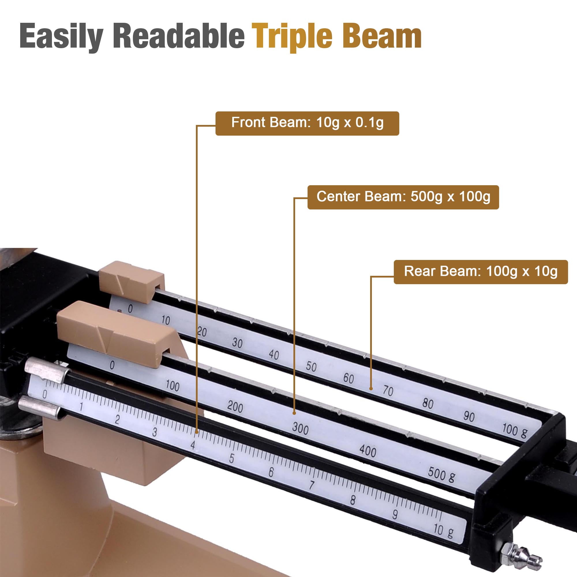 Three Beam Balance Scale, Laboratory Scale 