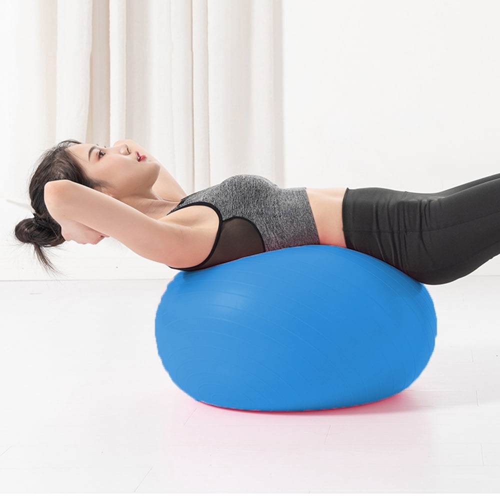 Quickwittc Exercise Ball Extra Thick Professional Grade Balance & Stability Ball- Includes Hand Pump