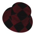 thumbnail image 5 of Fisherman Hat 22.8×5.9in Skin-Friendly Lightweight Breathable Folding Reflective Double Face For Daily Travel Business Camping Argyle Plaid Darkred_3, 5 of 8
